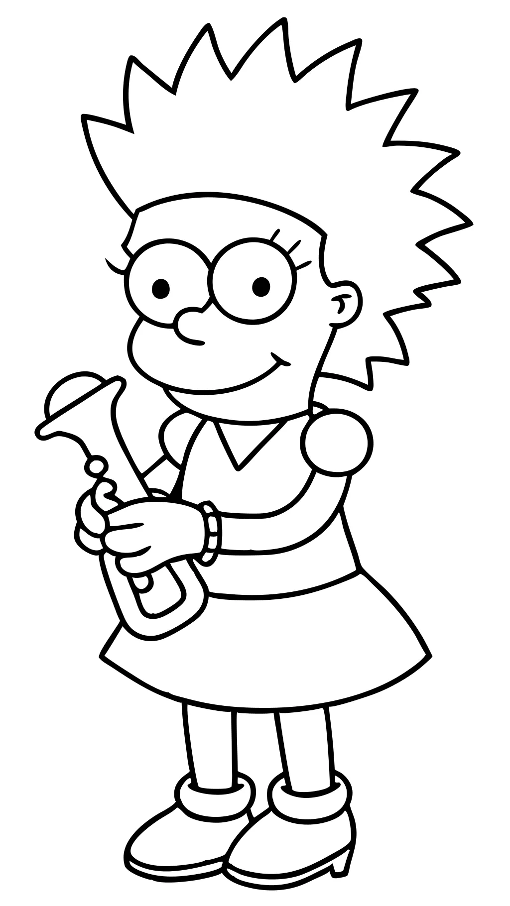 Páginas para colorear de Lisa Simpson